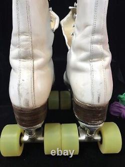 Roller Skates RIEDELL Ladies Leather Boots Douglas Snyder Custom Size 9 Narrow