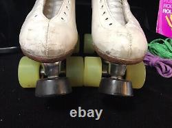 Roller Skates RIEDELL Ladies Leather Boots Douglas Snyder Custom Size 9 Narrow