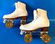 Roller Skates, Riedell 297, Womens 6, Classic Plates, Elite Wheels, Excellent
