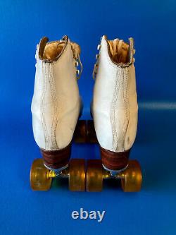 Roller Skates, Riedell 297, Womens 6, Classic Plates, Elite Wheels, Excellent