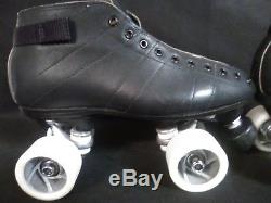 Roller Skates Riedell 595 Size 8.5 Turbo Wheels Probe Plate Bionic Abex 7 Clean