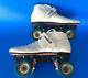 Roller Skates, Riedell 695 White, Skins Plates, Cannibals, Mens 7.5, Womens 8.5