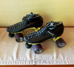 Roller Skates, Riedell 695, Yellow Magnum, Hyperjives, Mens 8.5, Womens 9.5 Nice