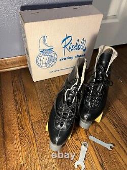 Roller Skates, Riedell, Men's size 9.5 with jump bar, Sure Grip Classic