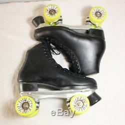 Roller Skates Riedell Sz 8 121 Boot Sure Grip Super X 6 Yellow Hyper Rollo 62
