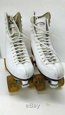Roller Skates Used Ladys Size 8 1/2 Narrow Riedell Boots- Sure Grip Classic
