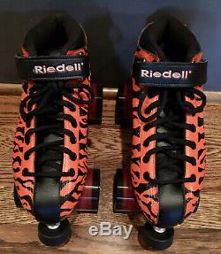 Rollerskate Riedell R3 with OUTDOOR wheels size 7 men fits Women 8-9