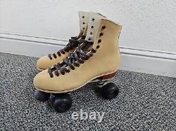 SURE GRIP Riedell TAN Roller Skates Size 10 130mm Fits Mens