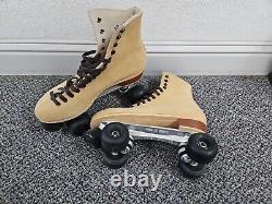 SURE GRIP Riedell TAN Roller Skates Size 10 130mm Fits Mens