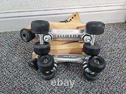 SURE GRIP Riedell TAN Roller Skates Size 10 130mm Fits Mens