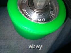 Size13 Riedell 165 Anabolix Emerald Reign Wheels Fuse Plate O. G. Gmn Bearings