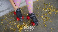 Skates Dart Quad Roller Speed Skates Black Size 3