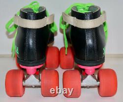 Sunlite USA Riedell Z-95 roller skates SZ 8 neon