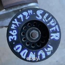 Tan Suede Roller Skates Riedell Vintage Sure Grip Jogger size 7