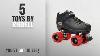 Top 10 Riedell Toys 2018 Riedell Skates Dart Roller Skate Black 8