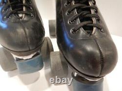 VINTAGE RIEDELL REDWING ROLLER SKATES 220 BLACK SIZE 7 withBox