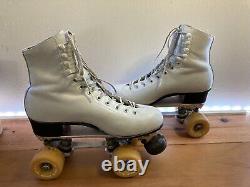 VINTAGE Snyder Douglas Super Deluxe Roller Skates Boots Sz. 6 Riedell boots plus