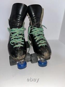 VNTG Mens Riedell Roller Skates Men's Size 9.5 with Bag and Accessories