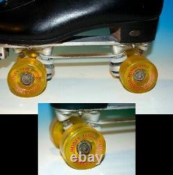 VTG Riedell Classic Roller Skates Sure-Grip Plates Powell Bones Elite Wheels