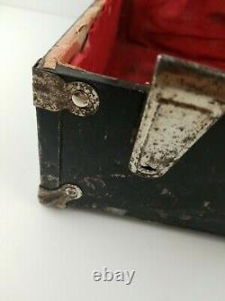 VTG Riedell Red Wing Roller Skates Black Sure Grip Supreme Deluxe sz 10 with Case
