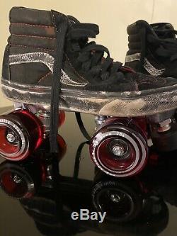Vans High Top Sneaker Roller skates Size 6.5 W /5 Mens + Full Set Triple 8 Pads