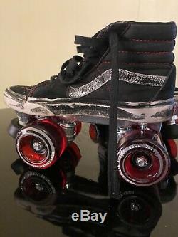 Vans High Top Sneaker Roller skates Size 6.5 W /5 Mens + Full Set Triple 8 Pads