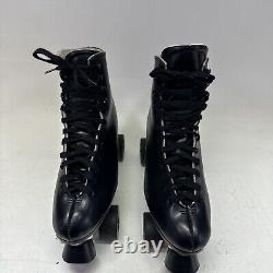 Vintage 1999 Sure Grip Super X 7L Black Leather Roller Skates Sz 9 Men's Clean