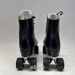 Vintage 1999 Sure Grip Super X 7L Black Leather Roller Skates Sz 9 Men's Clean