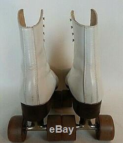 Vintage 220N RIEDELL Roller Skates, Size 7, Satin Roll, withChicago Ware Bros 1914