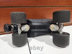 Vintage 80s RIEDELL CARRERA 105B Black Speed Skates Style #2 sz 9 Roller Derby