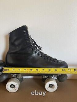 Vintage Chicago Custom Riedell 220 Roller Skates 7R Black