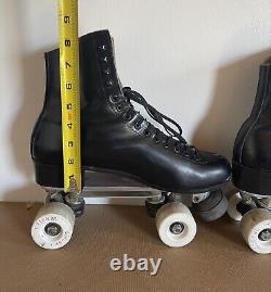 Vintage Chicago Custom Riedell 220 Roller Skates 7R Black