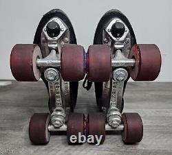 Vintage Chicago Riedell Roller Skates Sure Grip Super X 5R Kryptonics Wheels 7