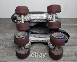 Vintage Chicago Riedell Roller Skates Sure Grip Super X 5R Kryptonics Wheels 7