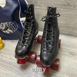 Vintage Chicago Roller Skate Co Black Size 6 With Case Wheels Tool