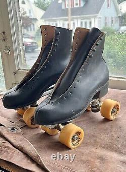 Vintage Chicago Roller Skates Riedell White Claws Wheels Black Sz 6