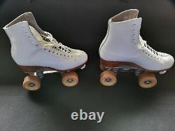 Vintage Custom Roller Skates Riedell boots Snyder plates Fafnir and Bones wheels