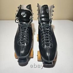 Vintage Leather Roller Skates withVanguard The Advantage Wheels Size 10 Riedell