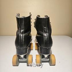 Vintage Leather Roller Skates withVanguard The Advantage Wheels Size 10 Riedell