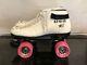 Vintage Old School White Riedell USA Speed Roller Skates Panera Wheels SIZE 8