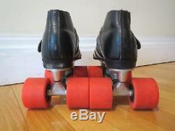 Vintage Oldschool Women's Riedell RS-1000 black roller skates, Size 7