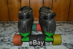 Vintage Pair Of RIEDELL 395 (Size 7.5) ROLLER SPEED SKATES with SUNLITE Plates