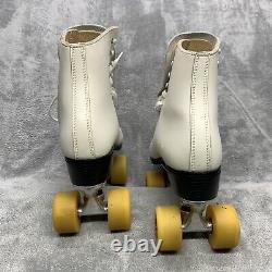 Vintage RIEDELL RED WING SURE GRIP CENTURY PLATES ROLLER SKATES White Size 5