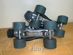 Vintage RIEDELL Roller Skates 122 sz7 M Chicago 5 PLATES Sure Grip EUC Mad Dog