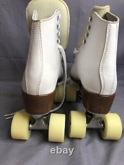 Vintage RIEDELL Roller Skates Model Womans Sz-8 Sure Grip SuperX Good Con