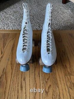 Vintage RIEDELL roller skates 7 womens Sure Grip Century plates FO-MAC wheels