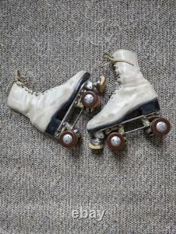 Vintage RIEDELL roller skates 8 womens DOUGLAS SNYDER plates ROLLERSKATES