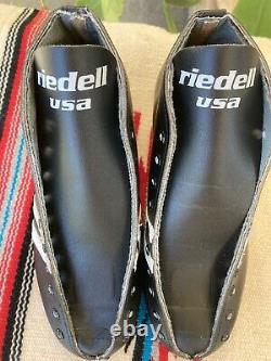 Vintage Riedell 122 Mens 5 B Black Leather Speed Derby Skate Boot