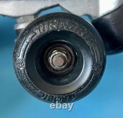 Vintage Riedell 130L Roller Skates Tan Suede Size 6 Sure-Grip, GMN 608