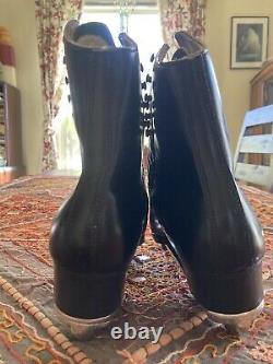 Vintage Riedell 192 B Roller Skate Boots Men's Size 4 with Century Plate